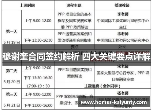 穆谢奎合同签约解析 四大关键要点详解 穆谢奎合同签约解析 四大关键要点详解