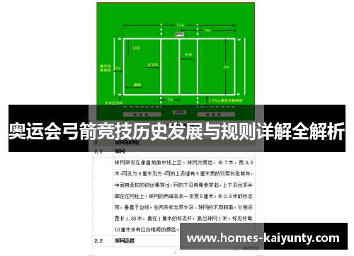 奥运会弓箭竞技历史发展与规则详解全解析